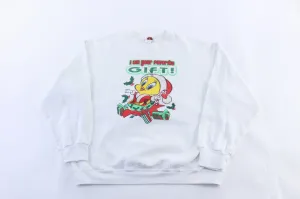 2004 Looney Tunes Tweety Christmas Graphic Sweatshirt