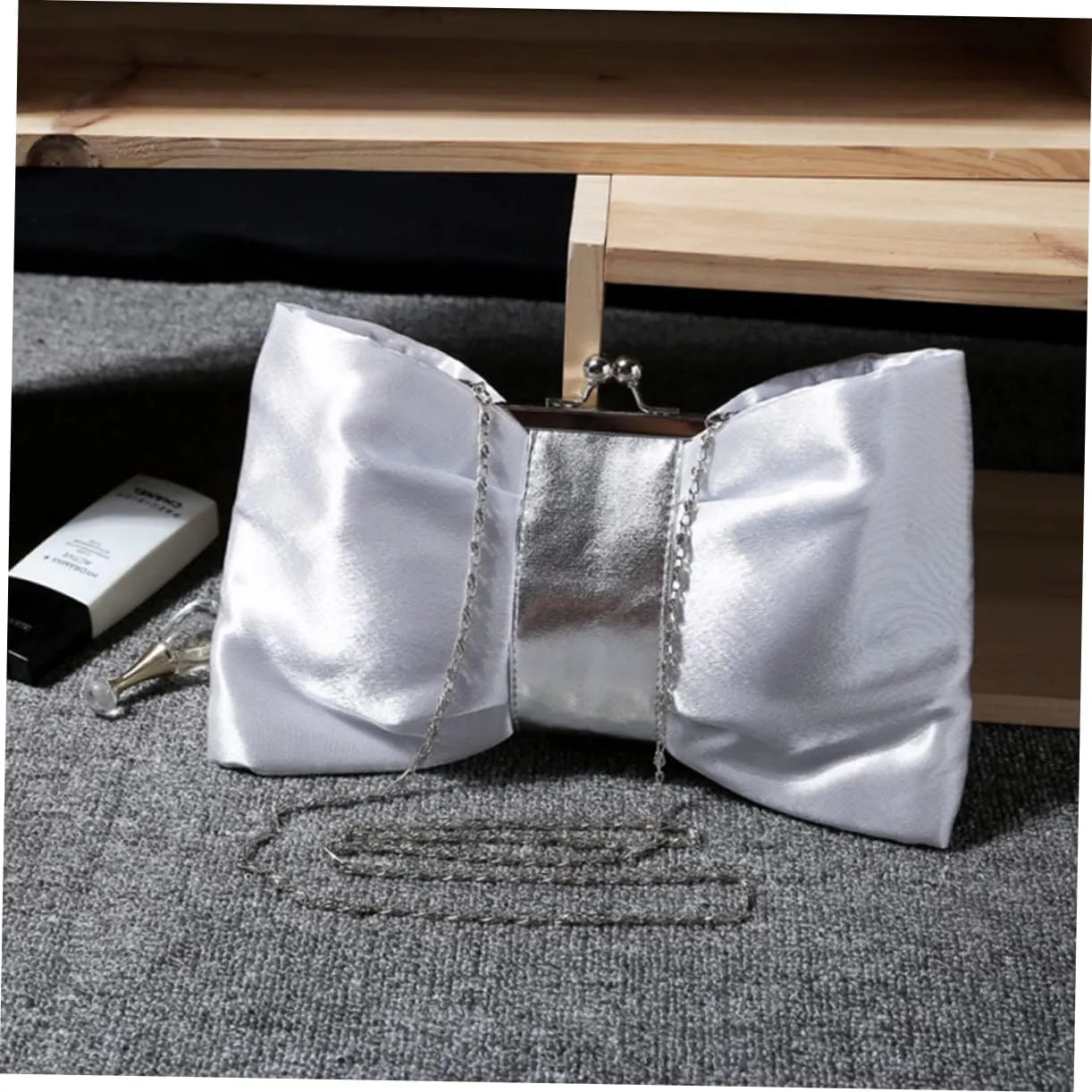 2pcs Women Pu Bow Evening Bag Clutch Wallet for Women Hand Purse for Women Clutch for Women Evening