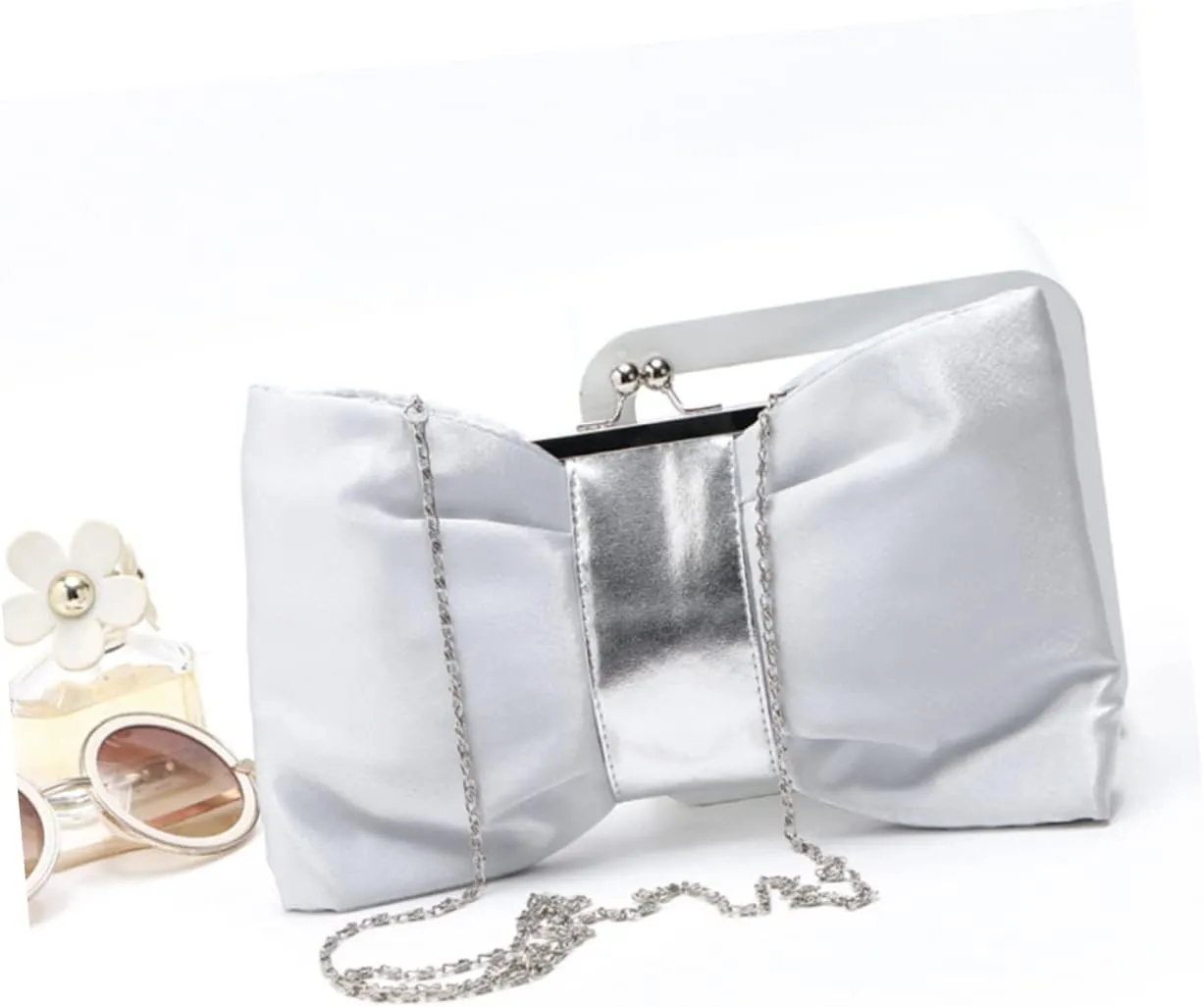 2pcs Women Pu Bow Evening Bag Clutch Wallet for Women Hand Purse for Women Clutch for Women Evening