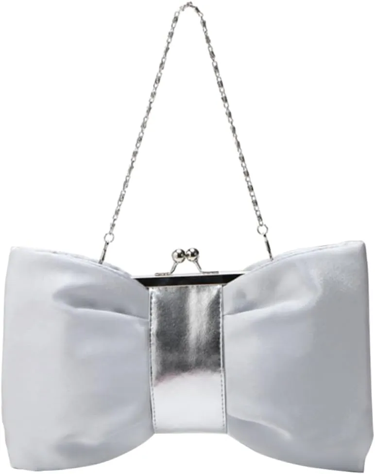 2pcs Women Pu Bow Evening Bag Clutch Wallet for Women Hand Purse for Women Clutch for Women Evening