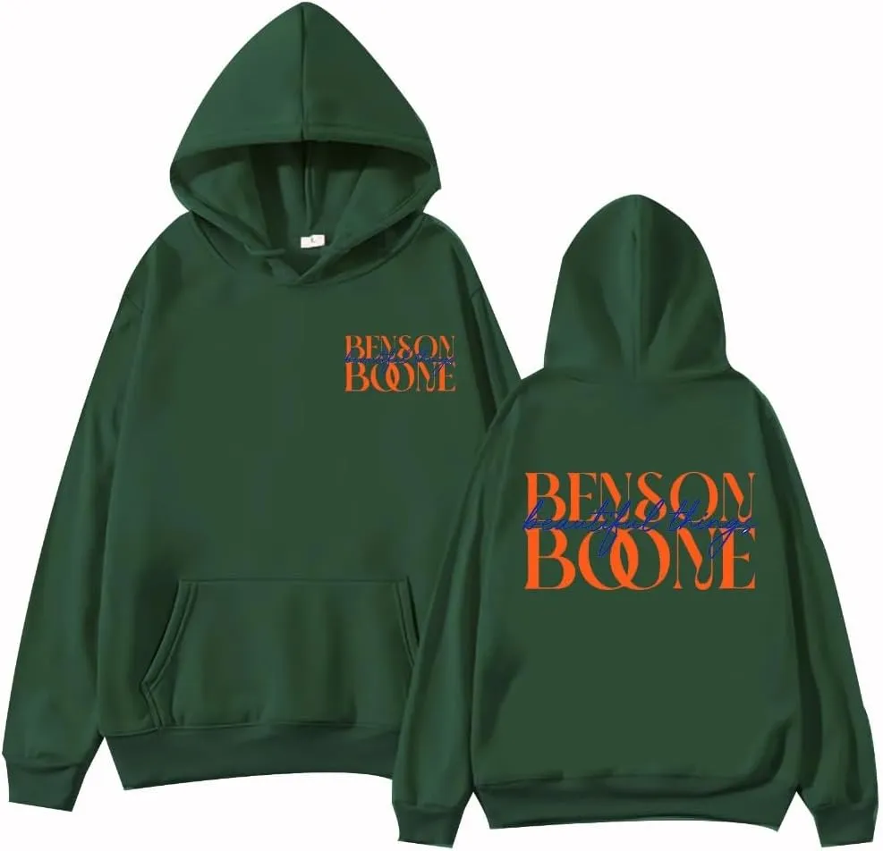 Benson Boone World Tour Hoodies for Women Men Pullover Sweatshirt Streetwear for Girls Clothes Clothing Fans Merch