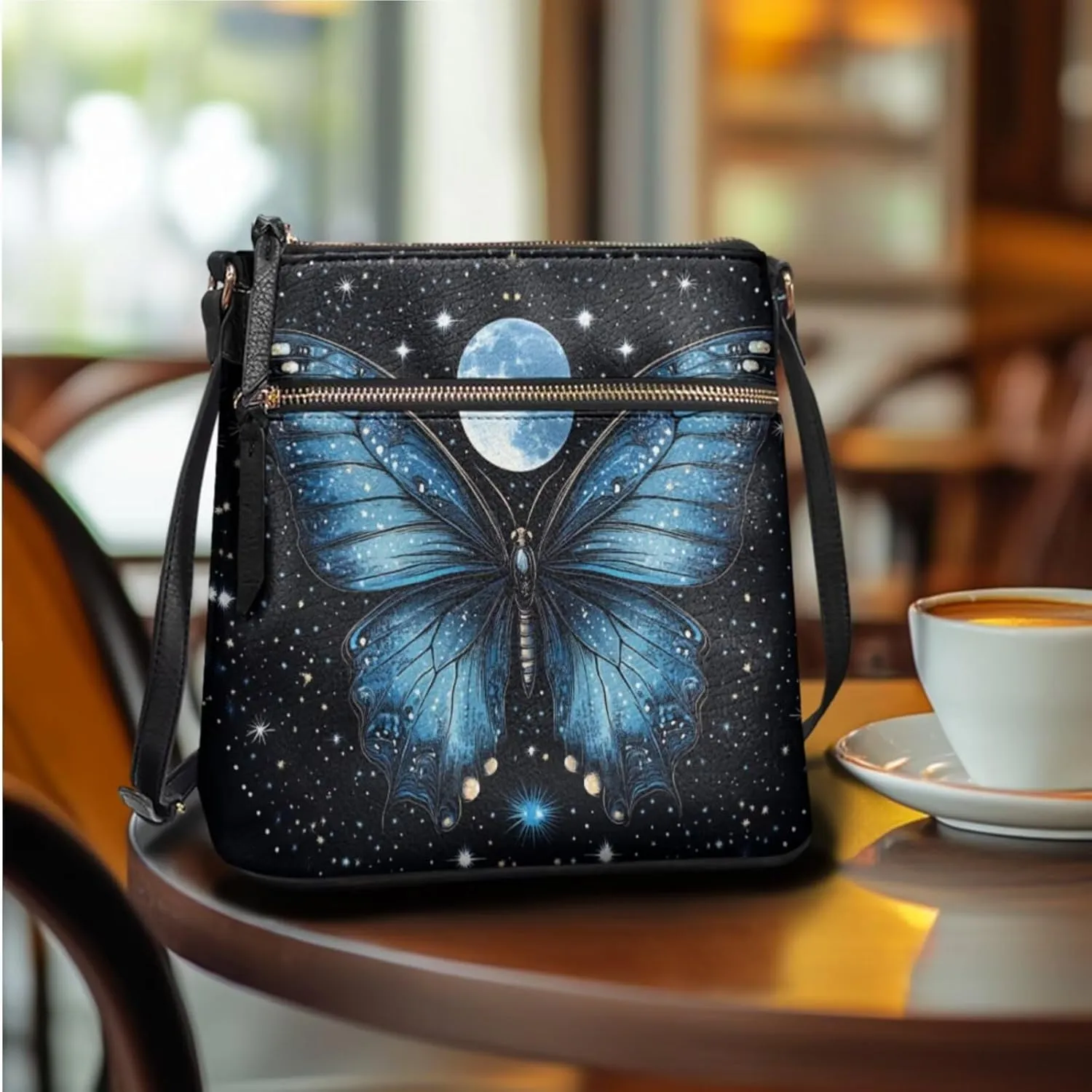 Leather Shoulder Bag for Women Crossbody 2 Pieces Crossbody Satchel Bags for Women Purses for Women