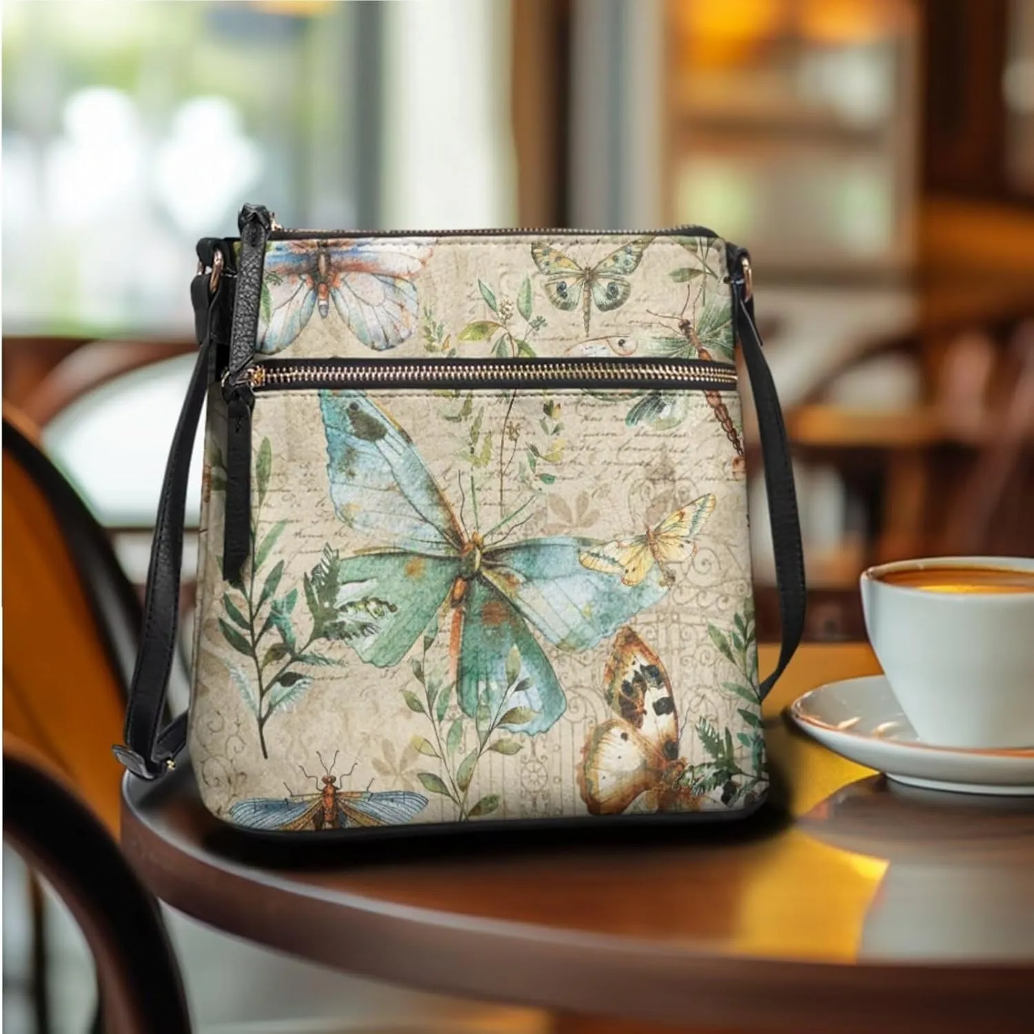 Leather Shoulder Bag for Women Crossbody 2 Pieces Crossbody Satchel Bags for Women Purses for Women