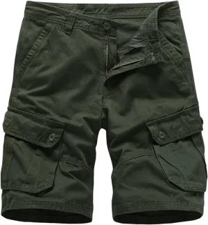 Mens Cargo Shorts Trousers Cotton Color and Cropped Summer Shorts Pants Men's pants Cargo Shorts for Men Stretch