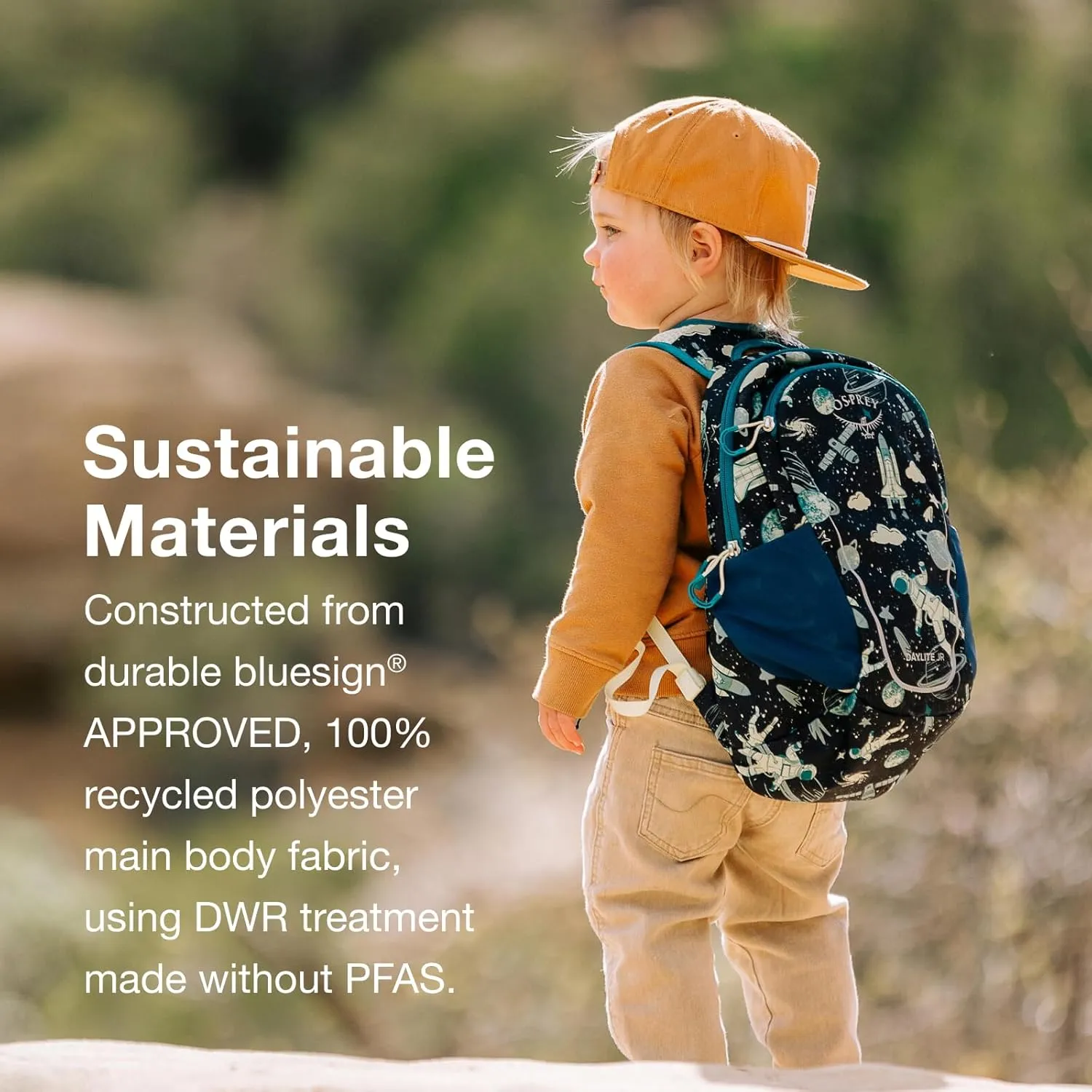 Osprey Daylite Jr. Kids' Commuter Backpack, Euphoria Rainbow Print Tungsten OS
