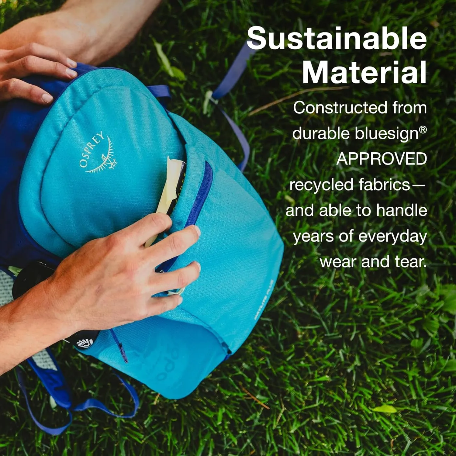 Osprey Daylite Plus Commuter Backpack, Blue Spikemoss/Alkaline