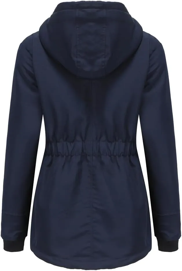 Parker Coat Lambswool Cotton Coat Women'S Thickened Padded Cotton Jacket Hooded Jacket