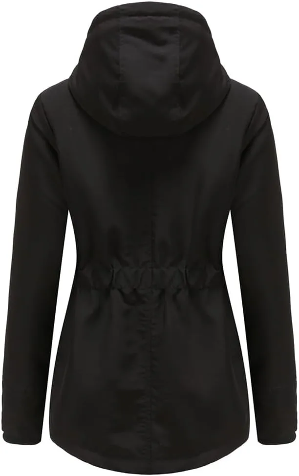Parker Coat Lambswool Cotton Coat Women'S Thickened Padded Cotton Jacket Hooded Jacket