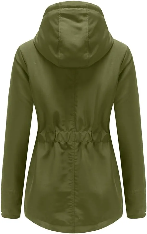 Parker Coat Lambswool Cotton Coat Women'S Thickened Padded Cotton Jacket Hooded Jacket