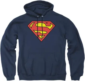 Popfunk Classic Superman Classic Logo Pull-Over Hoodie Sweatshirt