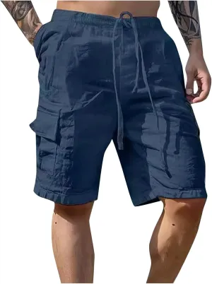 Running Shorts Men Slim-Fit Elastic Beach Shorts Gym Basketball Lightweight Classic Regular Activewear Pants