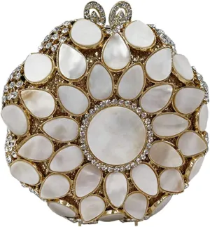 Women Party Evening-Bag Elegant Crystal Clutch-Purse Chain Diamond Handbag Wedding
