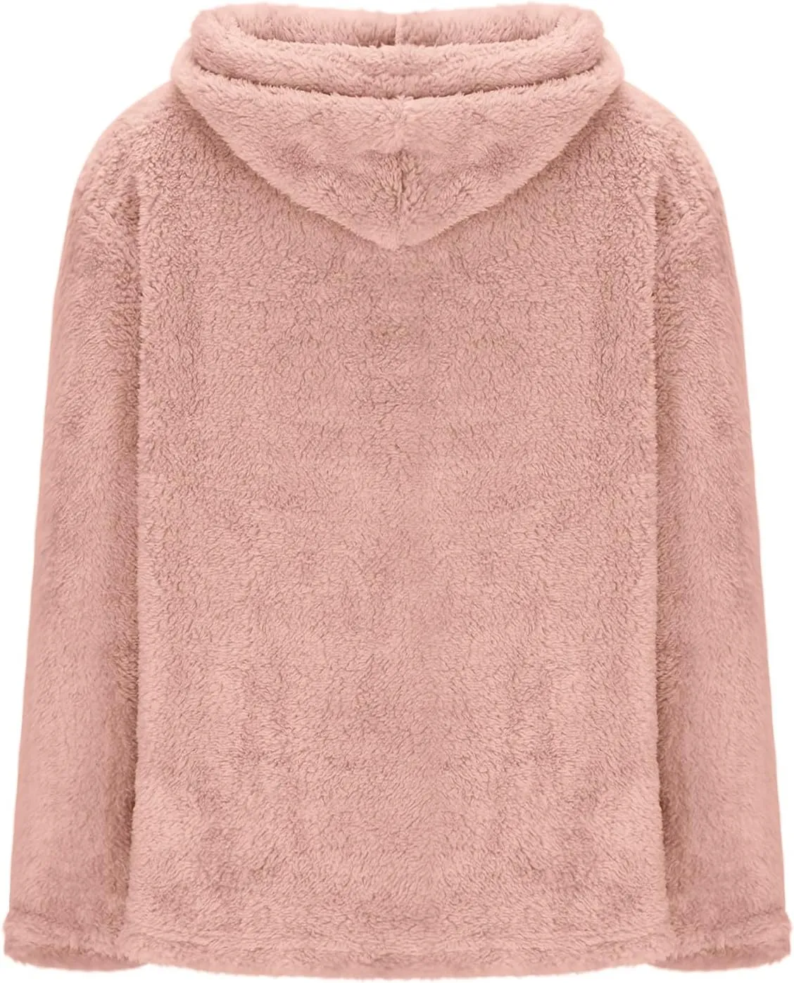 Women Sherpa Fleece Hoodies Oversized Sweatshirts Long Sleeve Drawstring Pullover Winter Soft Comfy Fuzzy Pajama Tops