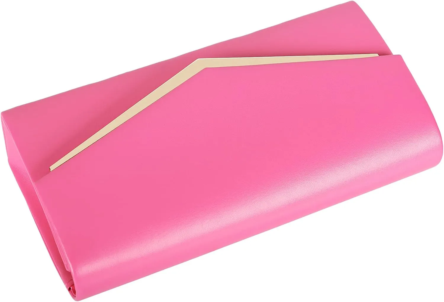 Womens Evening Handbag Vegan Leather Ladies Envelope Clutch Classic Elegant Purse Bags