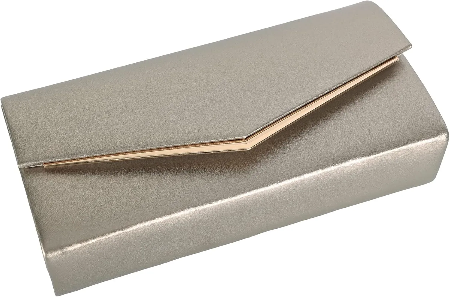 Womens Evening Handbag Vegan Leather Ladies Envelope Clutch Classic Elegant Purse Bags